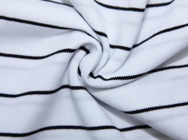 Lacoste stripe horizontal-white-black (2.5*0.2)